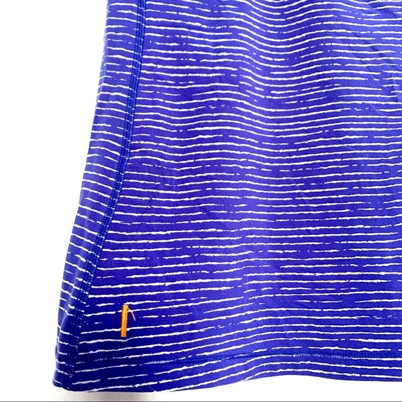 Lucy Yoga Ruffle Tank 💪 Periwinkel/White - Picture 5 of 8